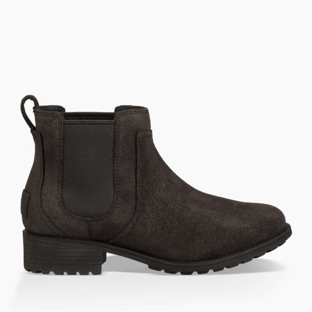 UGG Bonham II Chelsea Boots Black Suede Size 7
